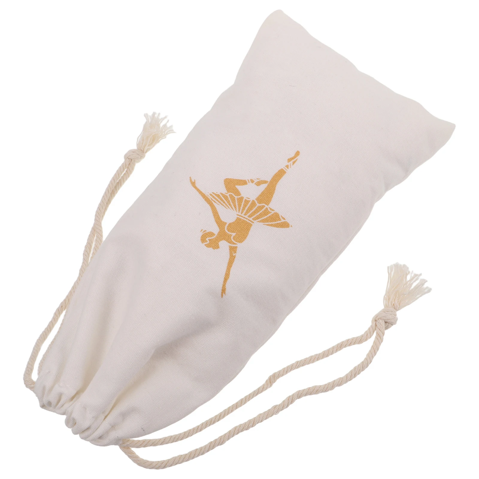 

Dance Shoe Bag Travel Storage Organizer Portable Canvas Women Ballet Pointe Soft Sole Shoe Pouch Breathable Water Resistant