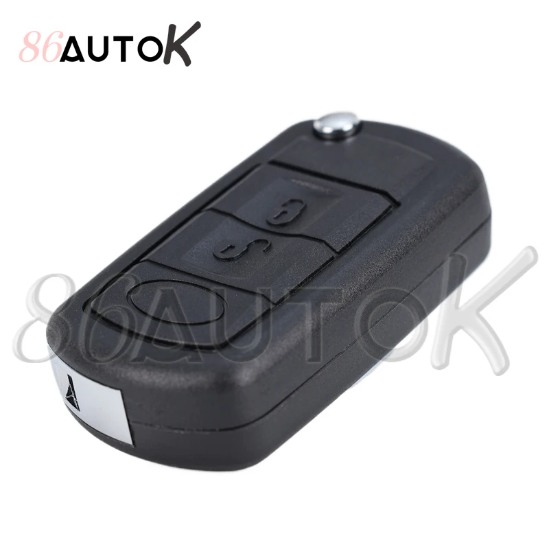 Car Key for Range Rover For Land Rover Sport Vouge 2005-2010 Discovery 3 LR3 2 Buttons Flip Folding Remote Car Key Shell Case