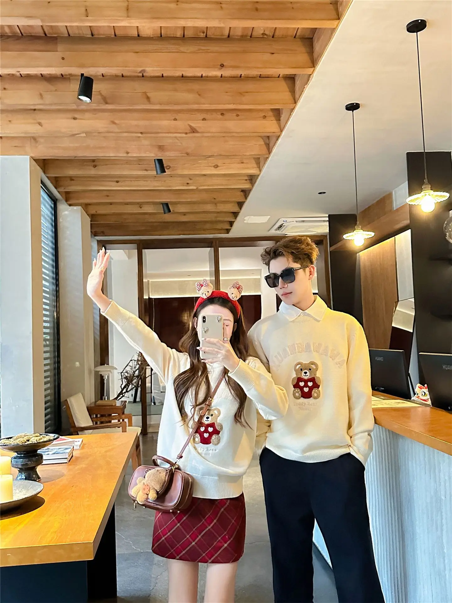 Maglione natalizio per la famiglia Capodanno Maglione coordinato