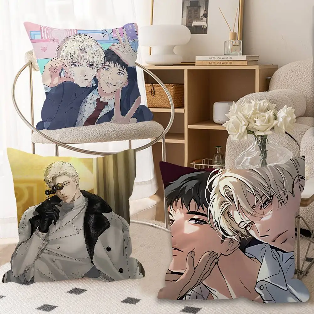 Backlight Bl Anime Cushion Cover Car Throw Pillow Case For Sofa Car Christmas Gift 40x40cm 45x45cm