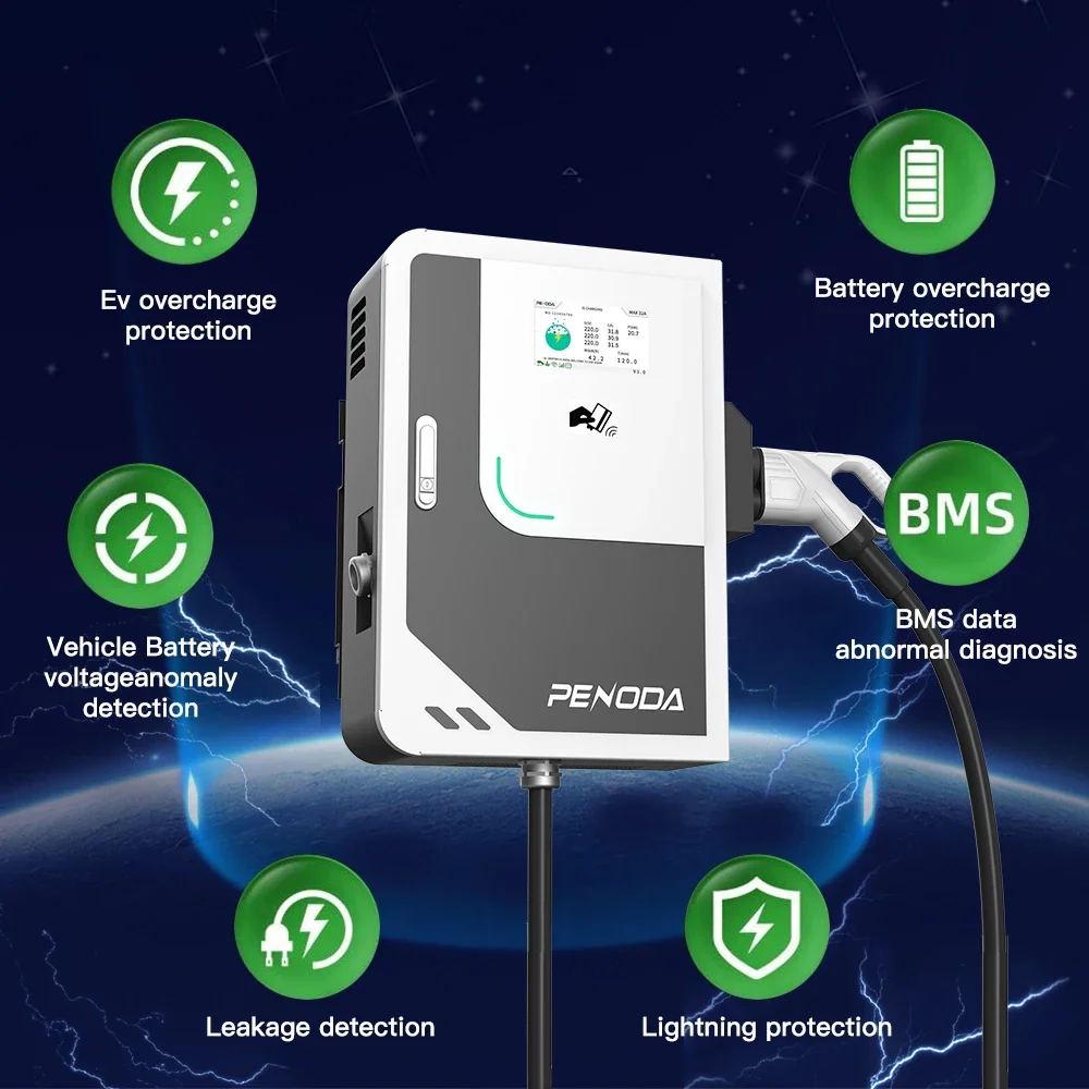 PENODA OEM ODM 20KW 30KW 40KW CCS DC EV Fast Charger With OCPP & WiFi For Touch Screen DC Charging Stations For Electric Vehicle