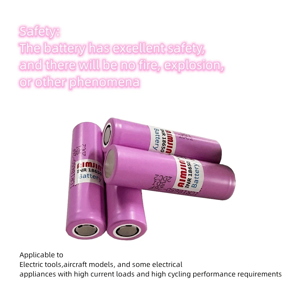 3.7v 2600mah ICR18650-26F Large Capacity Rechargeable Lithium Battery Suitable for All Kinds of Electronic Products+Charger