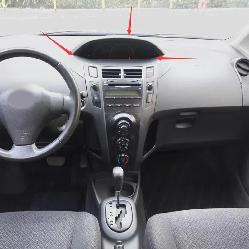 For Toyota Yaris 2008 2009 2010 2011 2012 2013 Instrument Panel Instrument Kilometer Decorative Panel