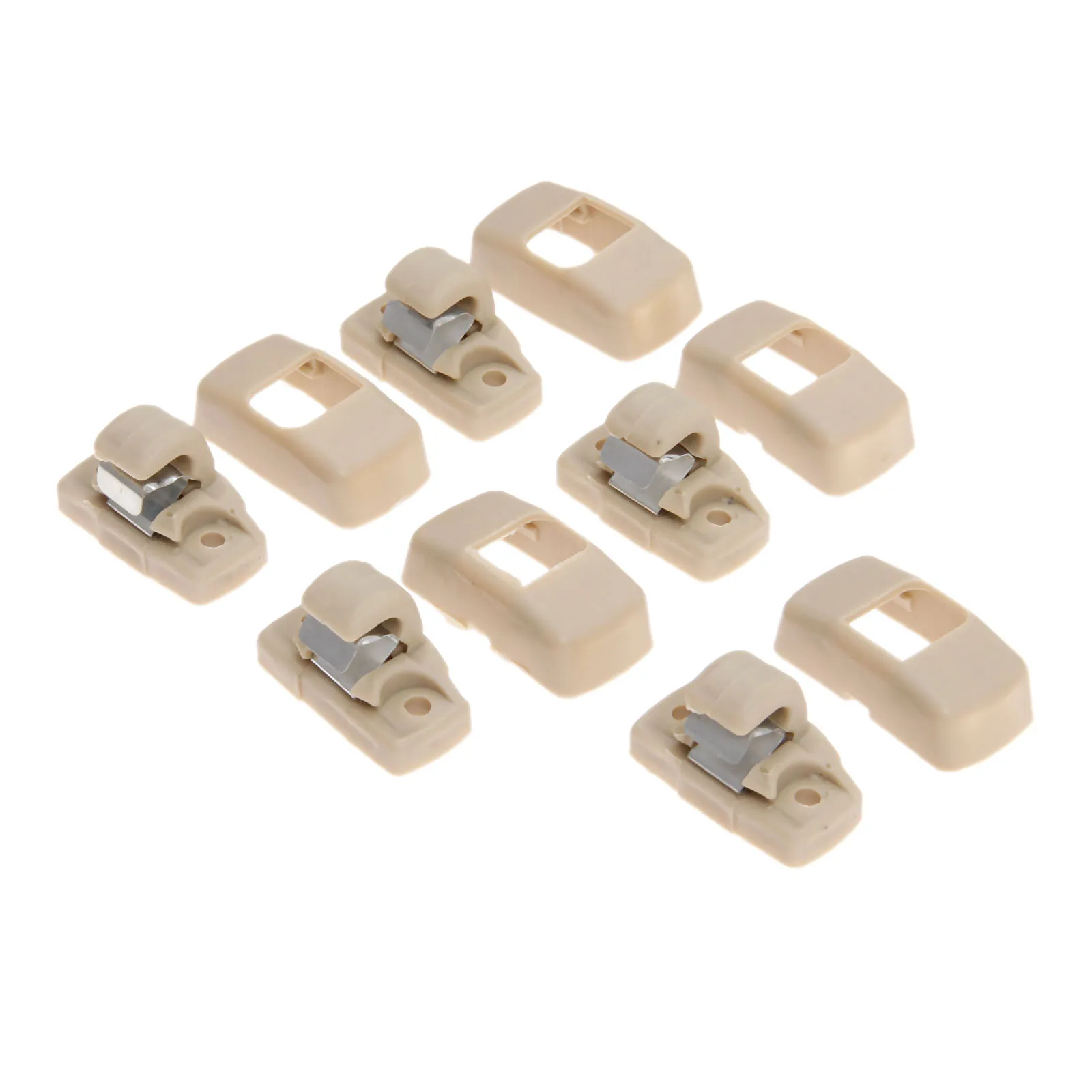 5PCS Sun-shading Board Bracket Hanger Holder Sun Visor Hook Clips 443857562B Fit for Audi A2 A3 A4 B6 A5 Cabriolet Beige