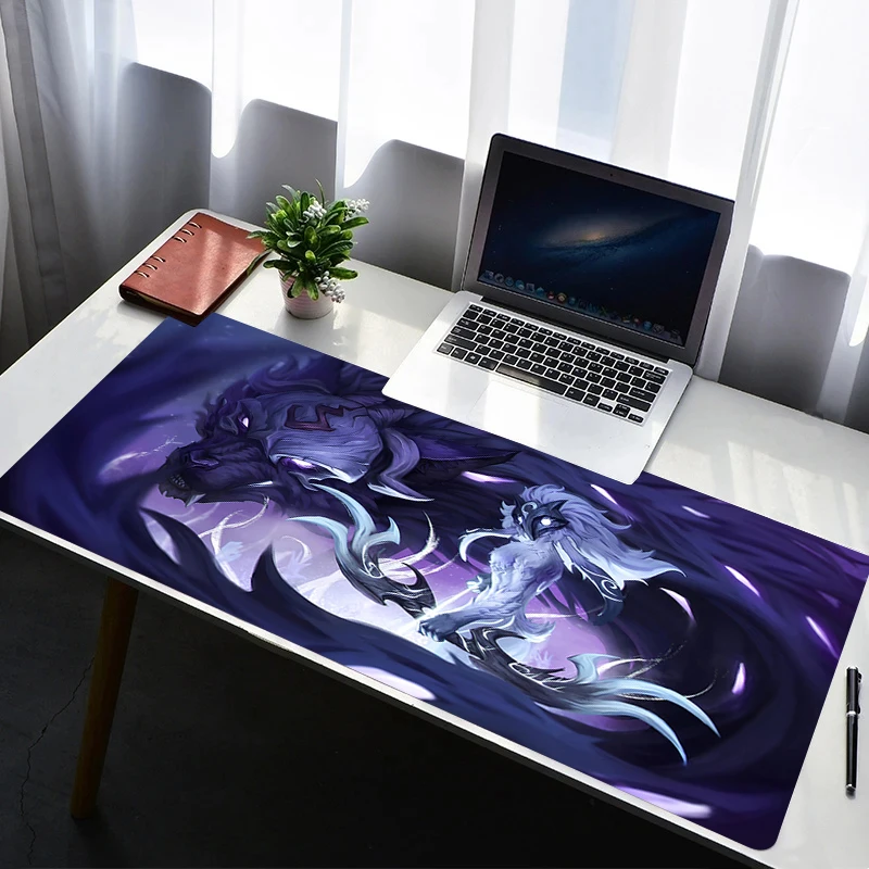 

Mouse Pad Laptop Non Slip Extended Desktop Mouse Mat Rubber L-league of Legends Kindred Keyboard Pad Gaming Accessories Mousepad