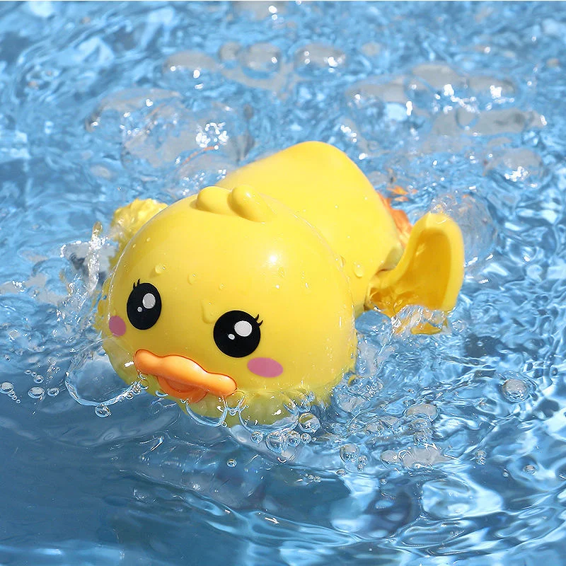 Baby bath toy wind-up cartoon duck