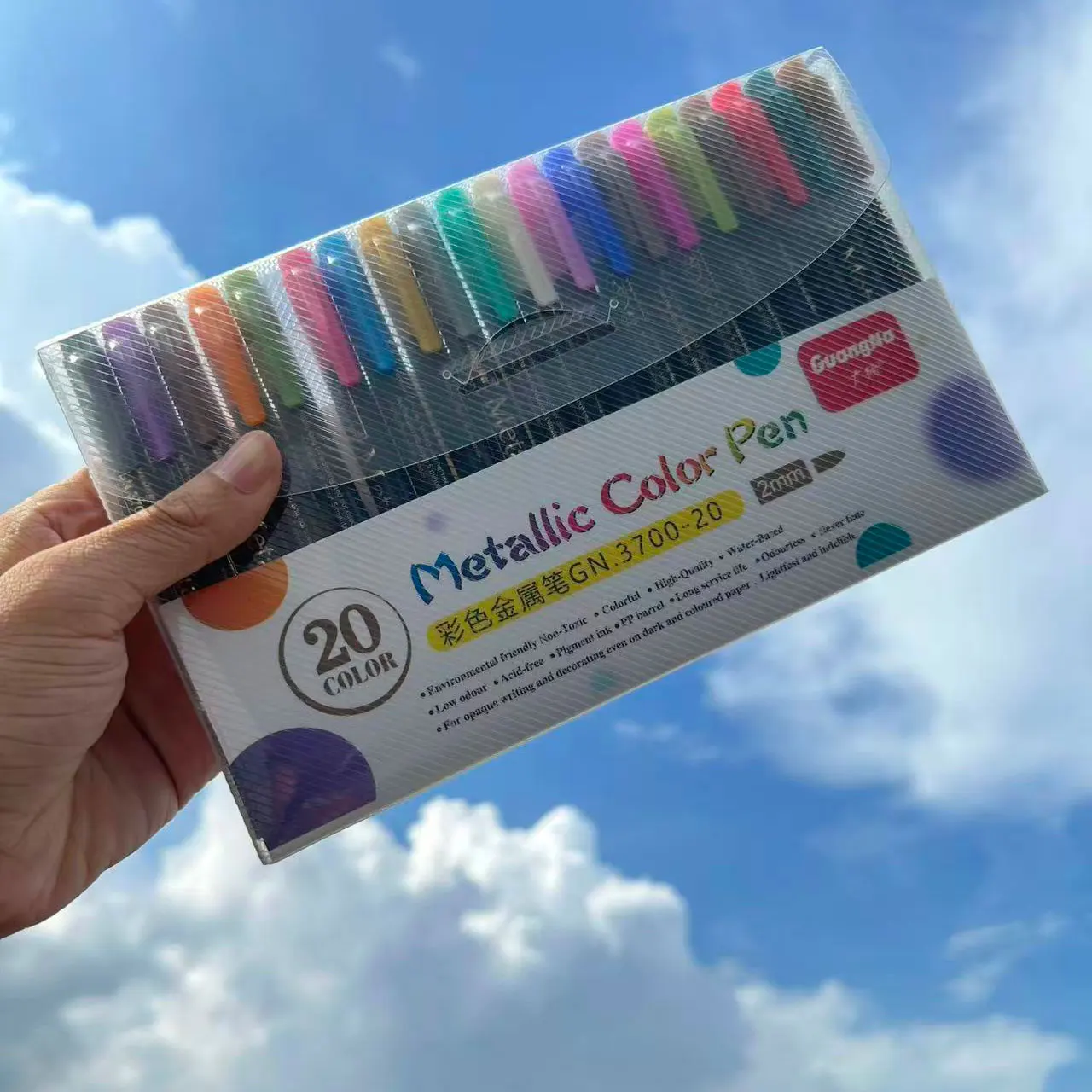 

12/20 Colors Metallic Soft Brush Marker Pen Birthday Gift Card Making Metallic Color Art Pen DIY Photo Album Glass Wine