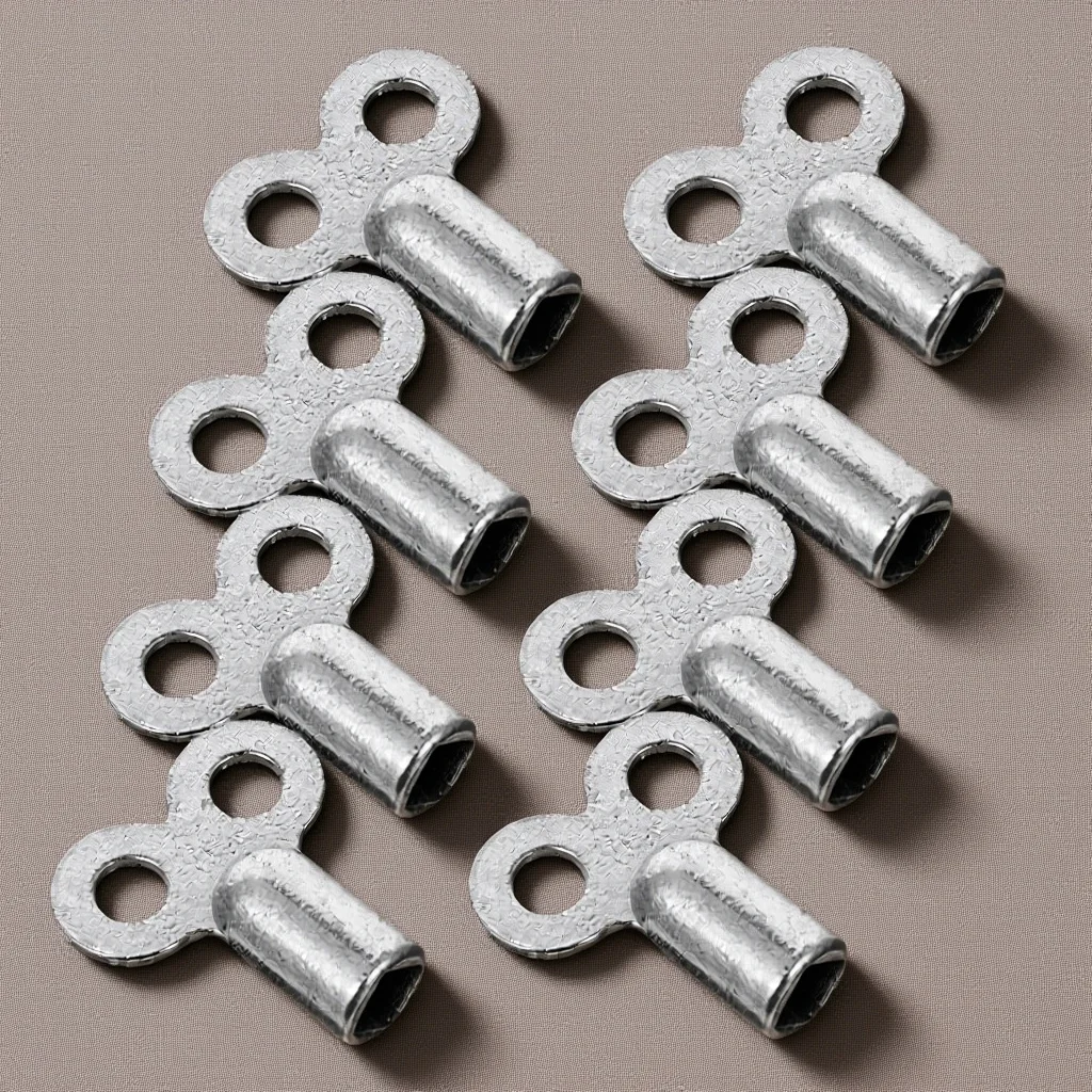 

8Pcs Radiator Bleed Keys Zinc Alloy Durable Radiator Air Vent Key Convenient Portable Plumbing Utility Tool with Pre-Drilled