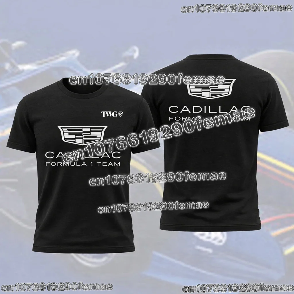 Футболка-из-чистого-хлопка-cadillac-racing-special-edition-2026-года-высококачественная-удобная-дышащая-для-повседневной-носки-летняя-повседневная-рубашка