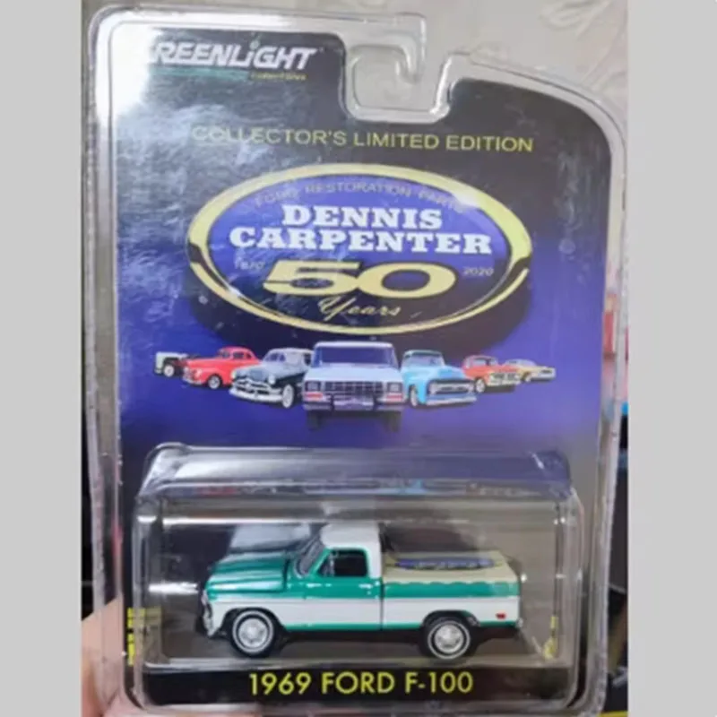 Greenlight Diecast Alloy 1:64 Scale 1969 Ford F-100 Pickup Truck Model Limited Edition Adult Collection Display Gift Boy Toy