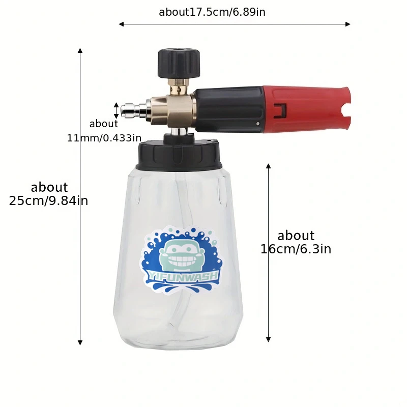 Car Wash Accessories High Pressure Washer Snow Foam Cannon For Car Wash Water Gun For Karcher Nilfisk Sthil Lavor Bosch