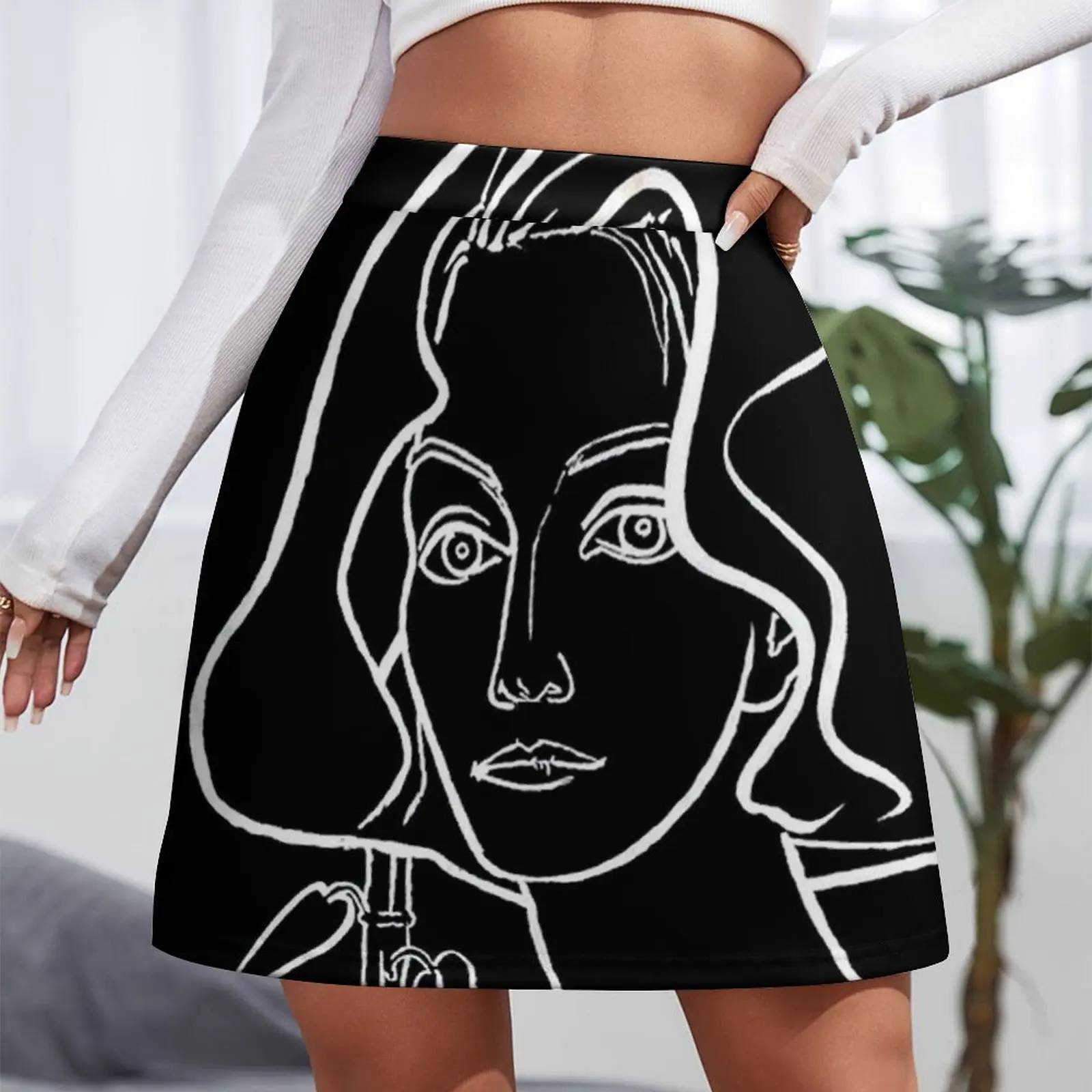 FRANCOISE GILOT : Vintage Silhouette Self Portrait by Francoise. Mini Skirt mini skirts Skirt pants Mini Skirt