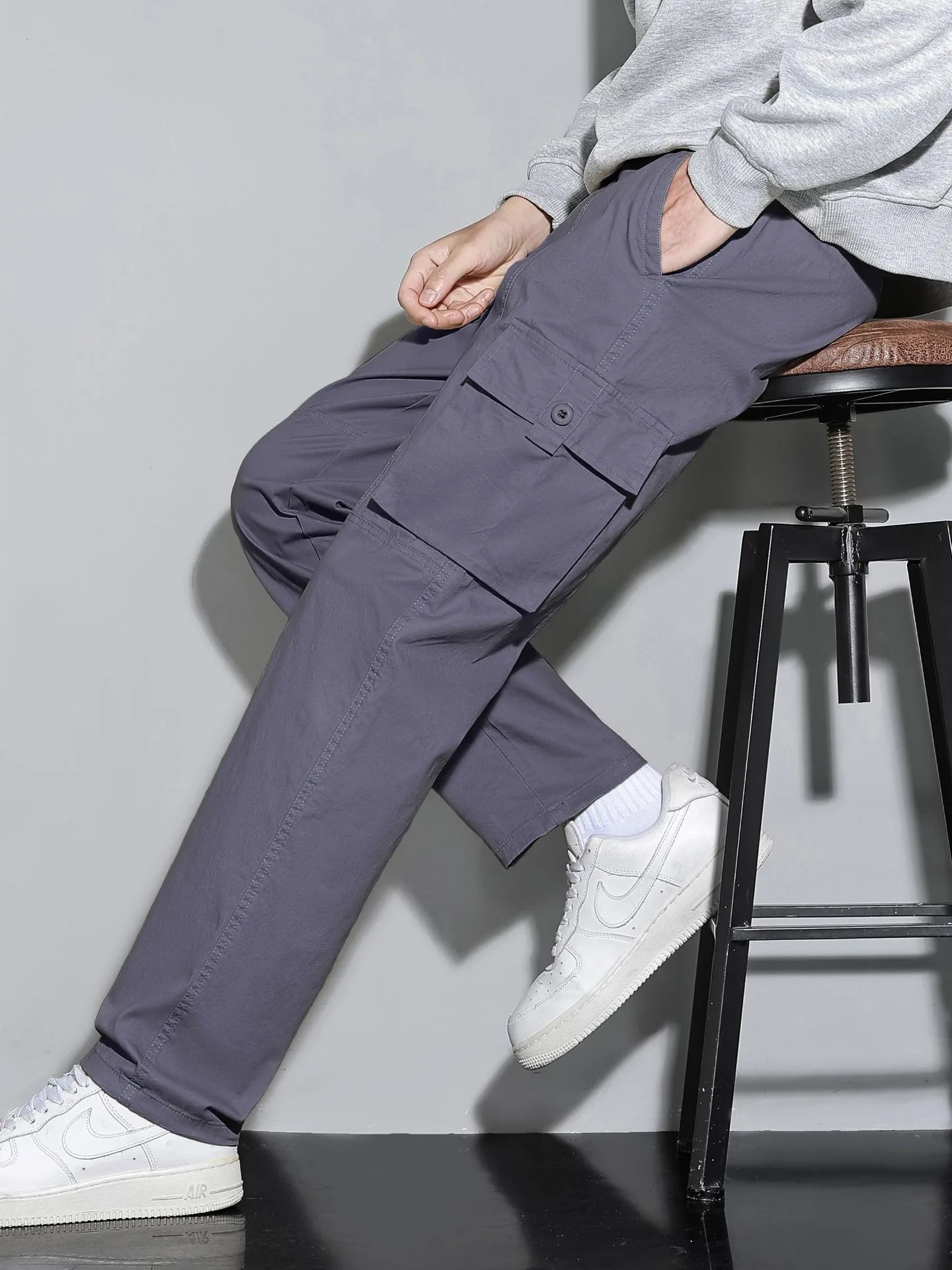 

Мужские рабочие брюки больших размеров на весну-осень, повседневные свободные прямые брюки для полных мужчин, длинные брюки с множеством карманов, хлопковая ткань