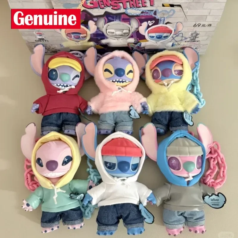 

Miniso Stitch слепая коробка виниловая плюшевая игрушка кулон натуральная уличная мода подарок для детей и коллекционеров модный предмет-сюрприз