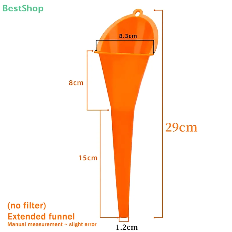 

1PC Anti-splash Car Long Mouth Oil Fuel Filling Tools Plastic Engine Funnel Motorcycle Refueling Car Accessories