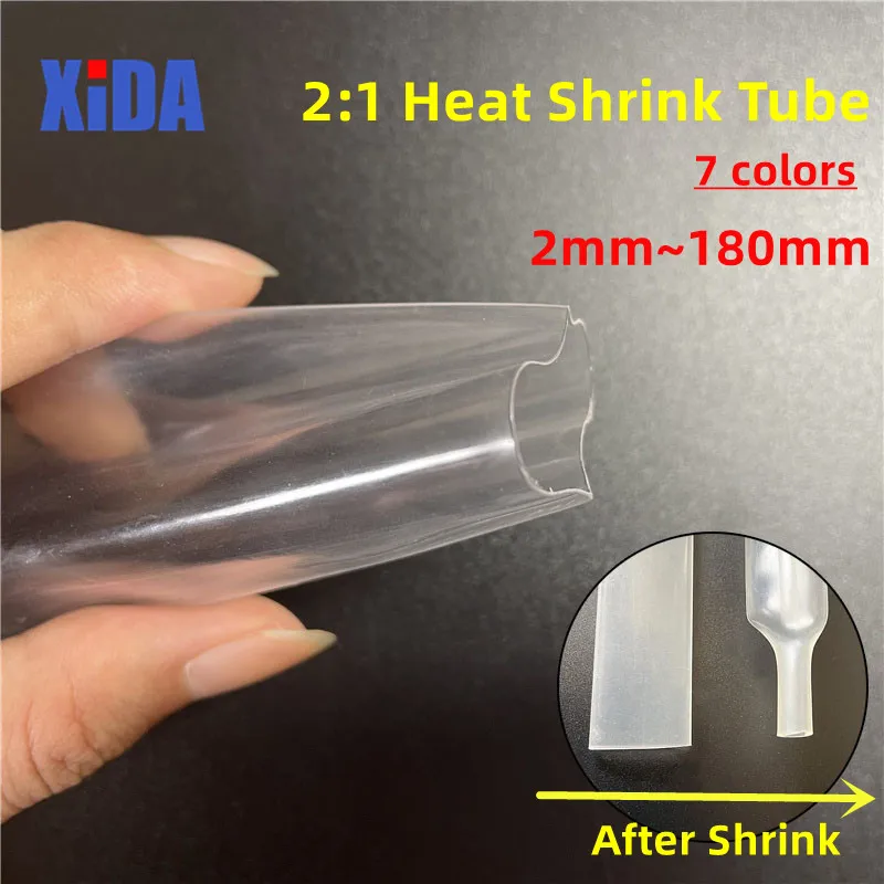 1 M Clear Thermoresistant Heat Shrink Tube Cable Sleeve Wire Protector Shrink Wrapping Heat Shrinkable Sheath Heat-shrink Tubing