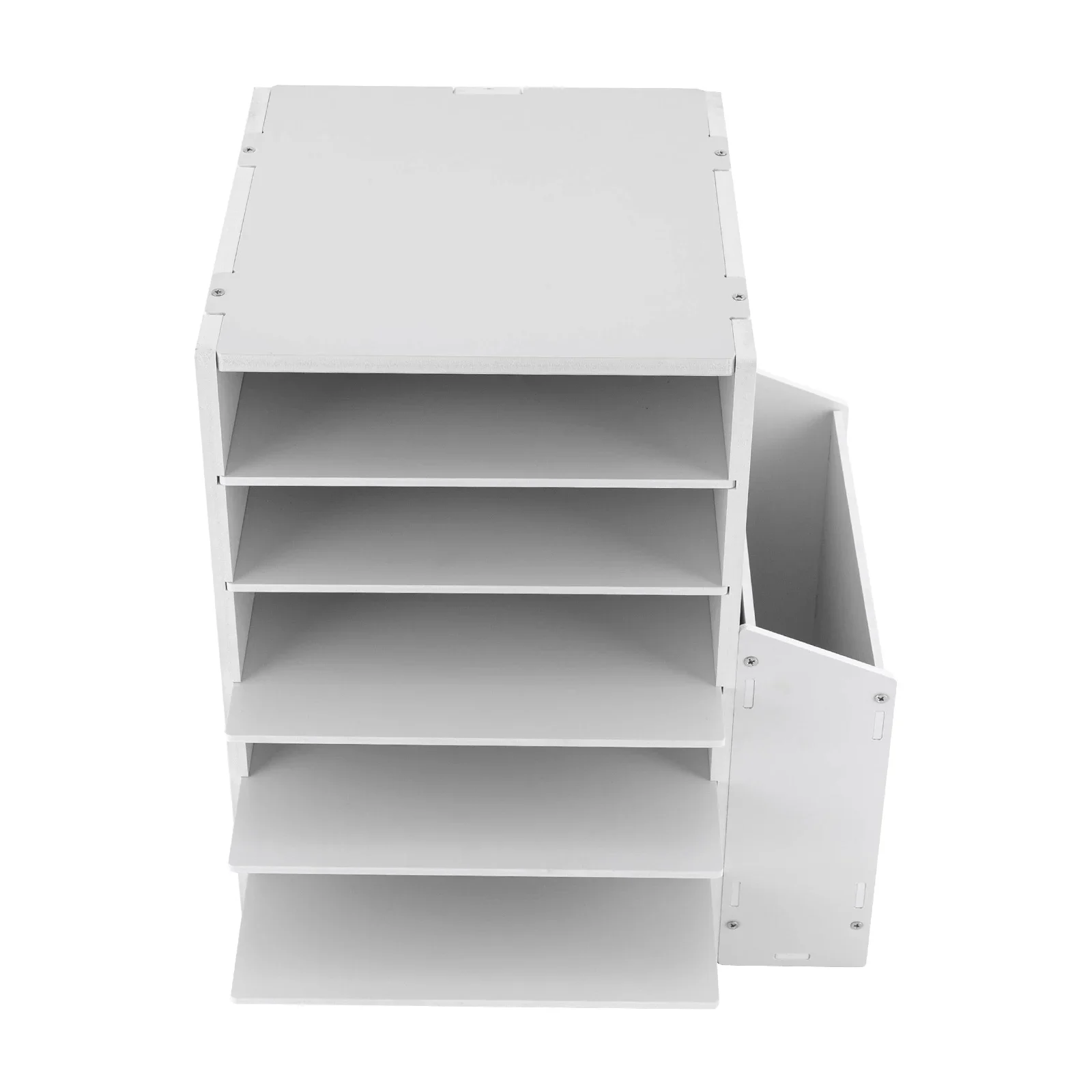 Sturdy Desktop File Organiser with Adjustable Shelves,File Organizer PVC Board Letter Desktop Document Folder Office Tray Holder