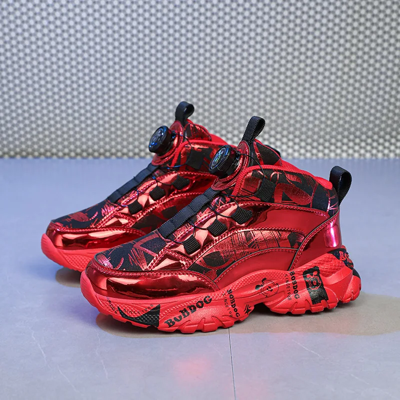 Autumn Fashion Golden Children's Running Sneakers Size 28-39 Comfort Platform Sneakers Child Outdoor Sports Shoes Kids Trainers