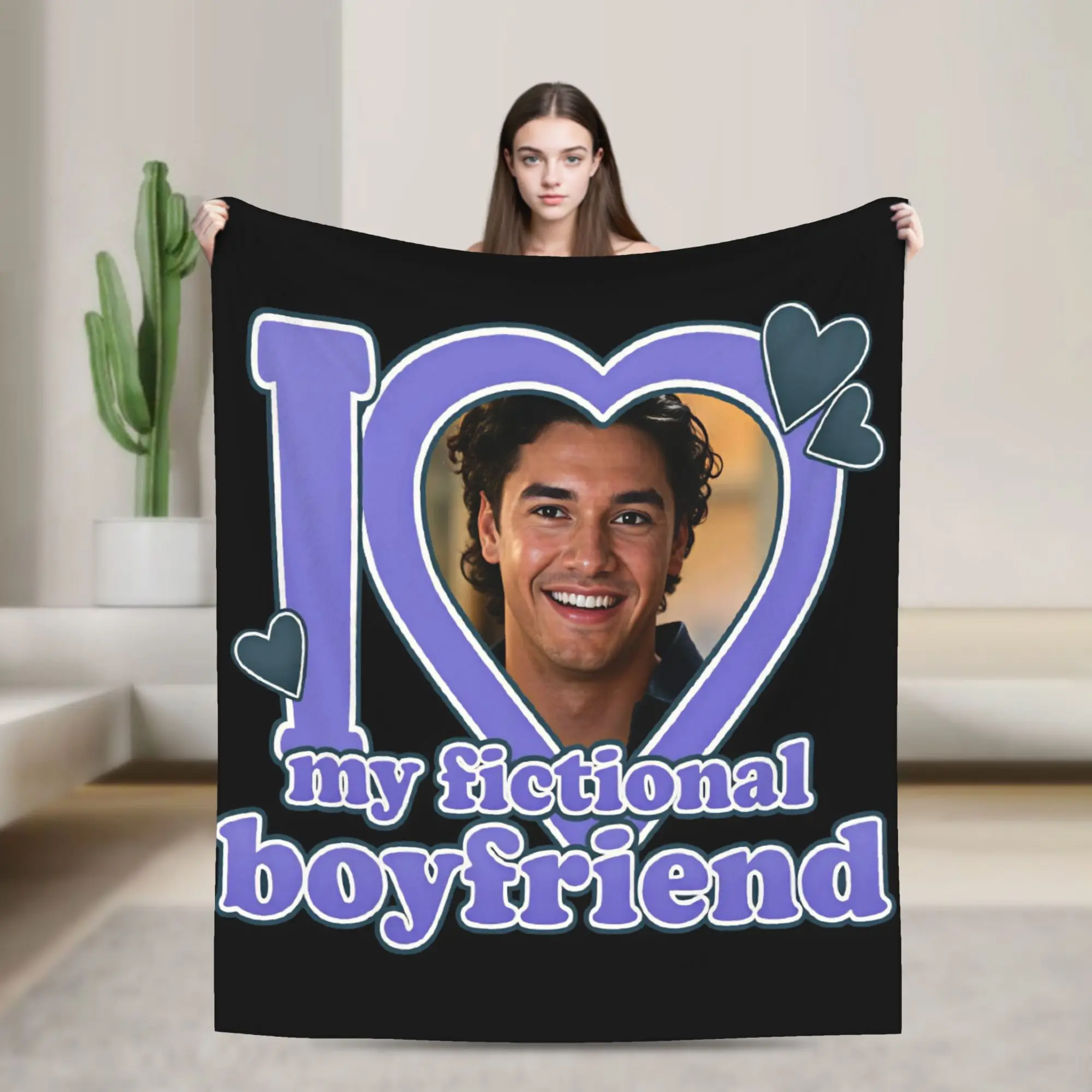 Garrett Graham I Heart My Fictional Boyfriend Blanket Soft Comfy  Throw Blanket Spring Adults Child Outdoor Travel Bedspread