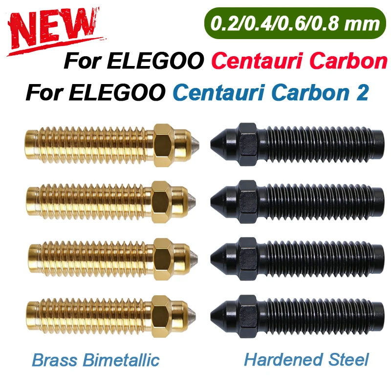 

For Centauri Carbon Nozzle 3D Printer Extruder Nozzle 3D Printer Accessories For Elegoo Centauri Carbon/Centauri Hardened Nozzle