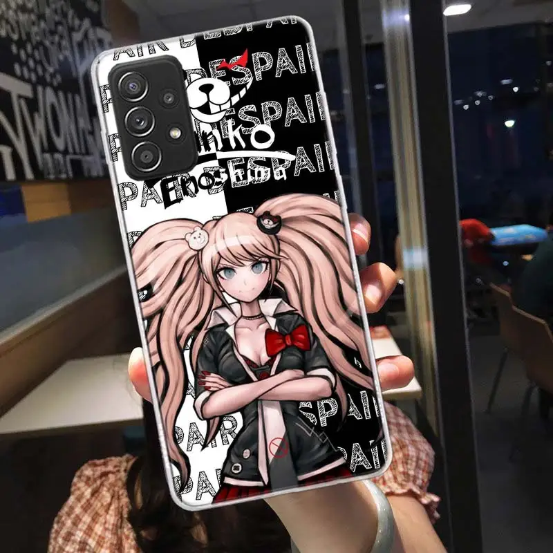 Anime DANGANRONPA Junko enoshima Phone Case For Samsung Note 20 Ultra 10 9 8 A05S A15 A25 A35 A55 M11 M12 M21 M30S M31 M32 M51