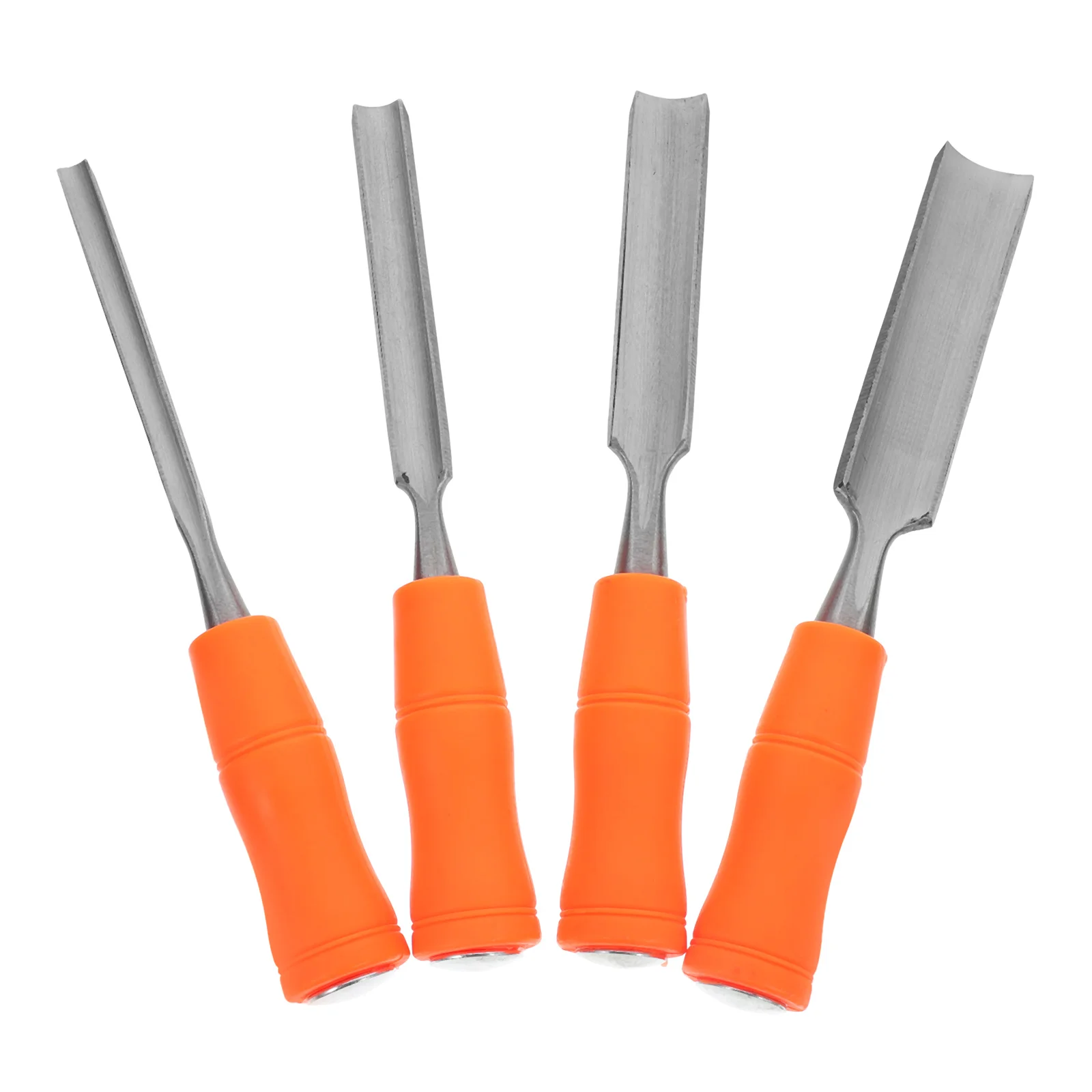 Set di scalpelli per la lavorazione del legno da 4 pezzi Strumenti per intaglio Manico ergonomico di lunga durata di grado professionale Utensili manuali adatti per principianti
