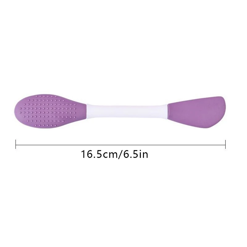 Double Head Silicone Facial Mask Brush Facial Massage Cleaning Brushs DIY Mud Film Scraper Facial Care Tool Dropshiping