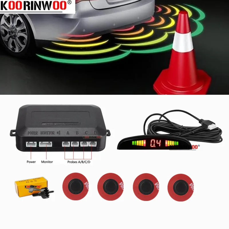 Parktronic Sensors Kit Koorinwoo Rear LCD Screen Blind Detector Smart System Automotive Electrical Appliances Back Radar For Car
