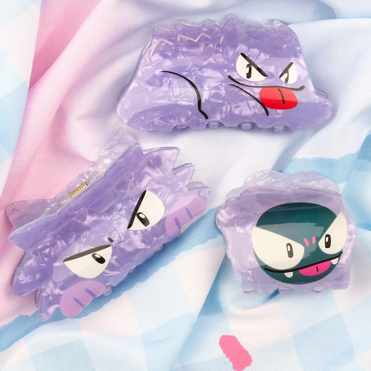 

1pc/3pcs Pocket Monsters Kawaii Anime Hair Claw Clips Cute Cartoon Valentine Gifts for Girls