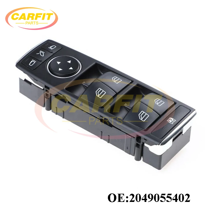 New OEM 2049055402 A2049055402 Front Left Power Window Master Control Switch For Mercedes Benz W204 W212 C E GLK Class Car Parts