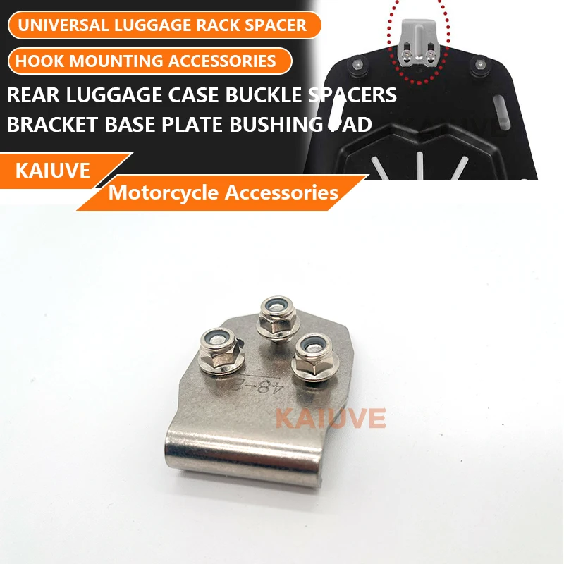 Universal Motorcycle Fasteners Trunk Pannier Screw Spacers Bolts Frame Mount Bracket Accessories For flat Tube For Luggage Case