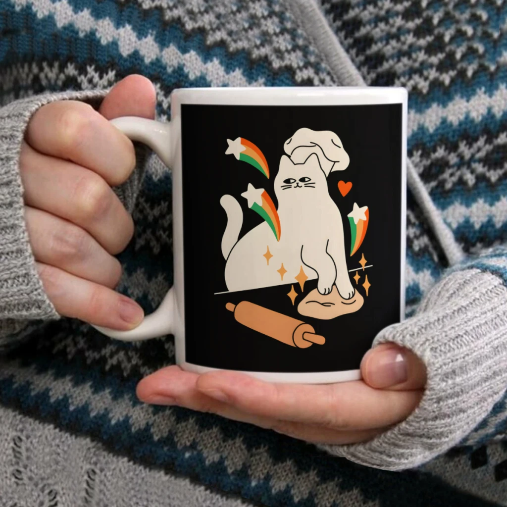 

Makin BiscuitsCoffee Mug Tea Cup 11oz Coffee Cup Funny Birthday Ceramic Mug Personalized Cup