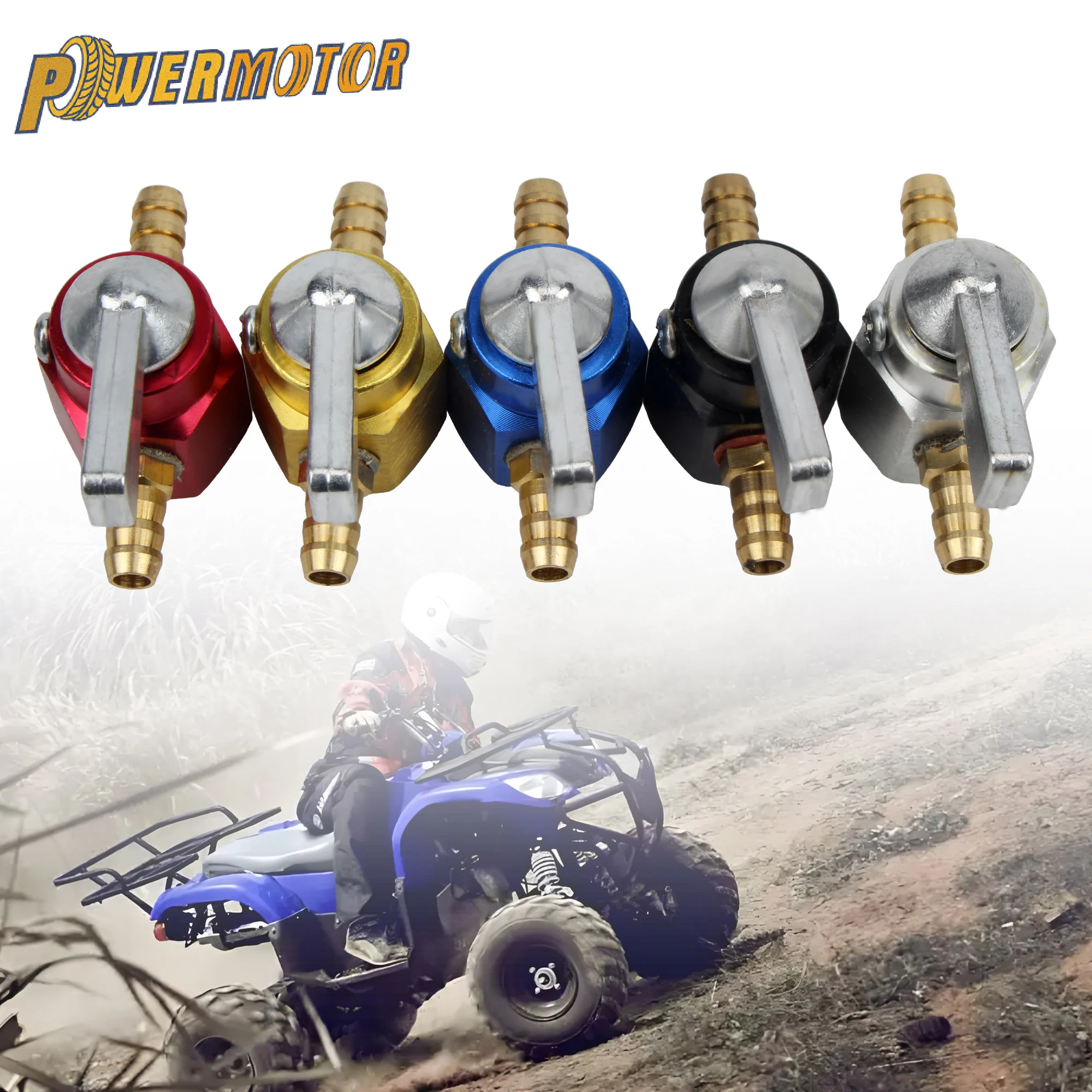Für Roller ATV Dirt Pit Bike ATV Quad Universal Motorrad Motocross Vergaser Zubehör 6mm Kraftstofftank-Schaltventil Hochwertig