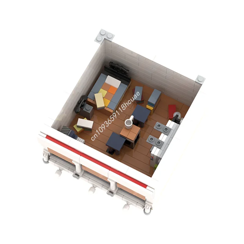 1219 ชิ้น MOC Seinfeld S House Alternative Modulared Model Building Toys Blocks DIY Idea Education Brick ของขวัญคริสต์มาสวันเกิด