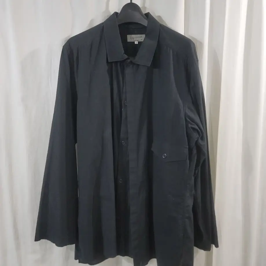 

ТОП-ЯМАМОТО ® Мужская рубашка с длинными рукавами и лацканами в простом стиле, деловая повседневная рубашка из чистого хлопка, весенне-осеннее издание