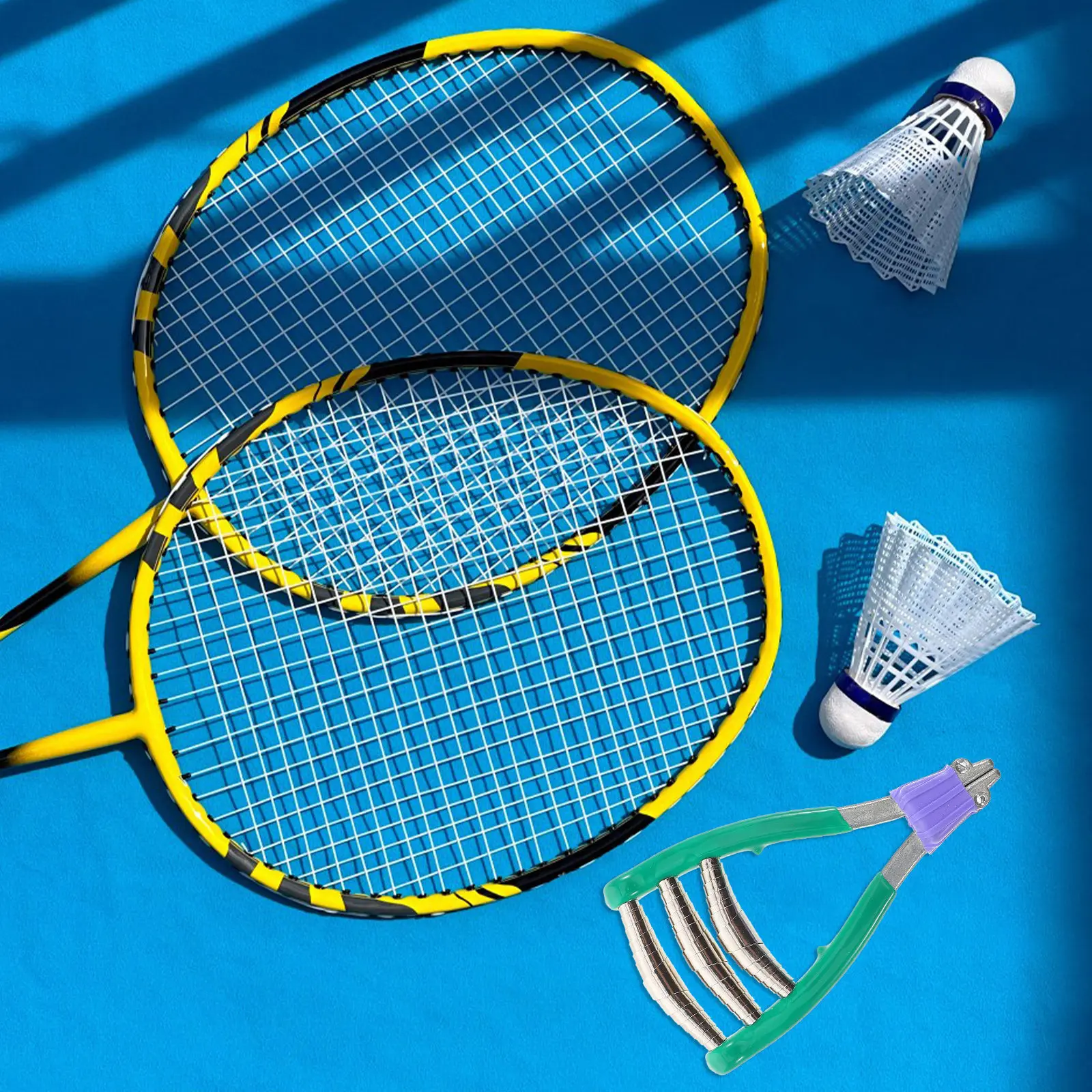 

Badminton Tennis Racket Stringing Machine Easy Precise Clamp Tensioning Tool Durable Sports Supplies Racket Stringing Tools