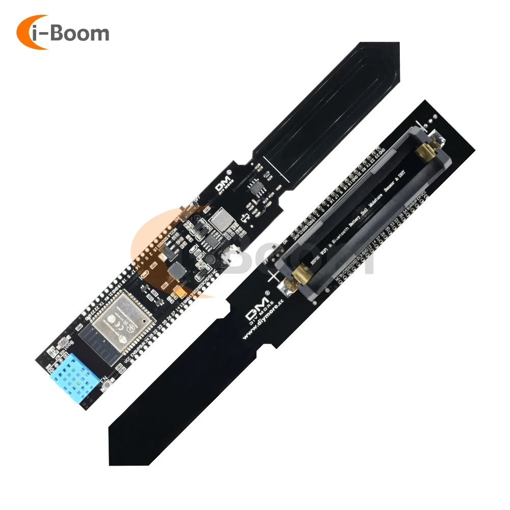 ESP32 DHT11 WIFI Bluetooth Soil Temperature and Humidity Sensor Module with 18650 Battery Holder Soil Tester