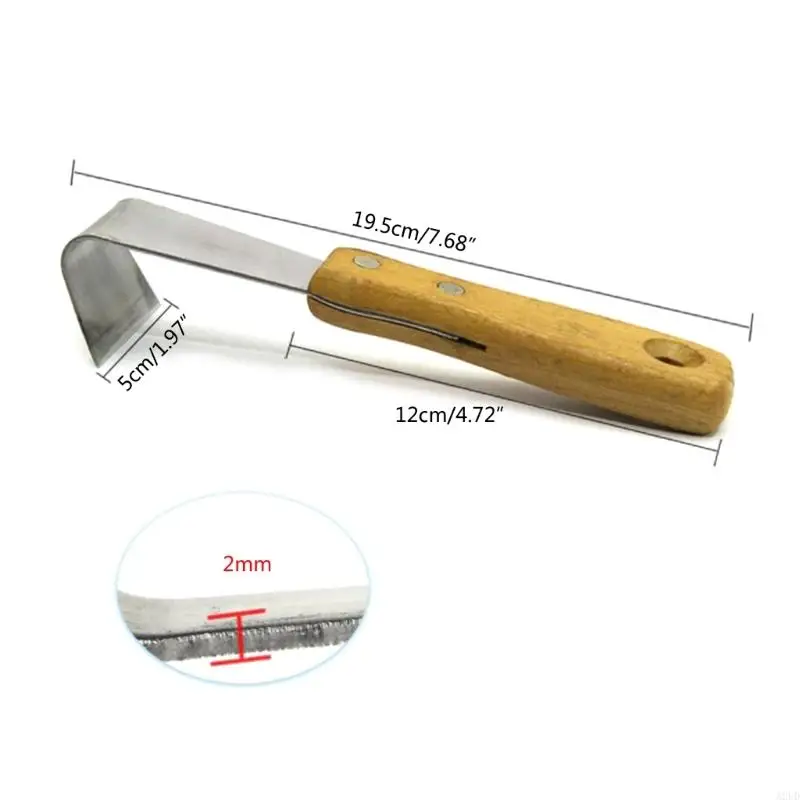 A2UD Bark Spud Scortecciatore Strumento Pelatronchi Strumento per rimozione della corteccia Sarchiatore per crepe per patio