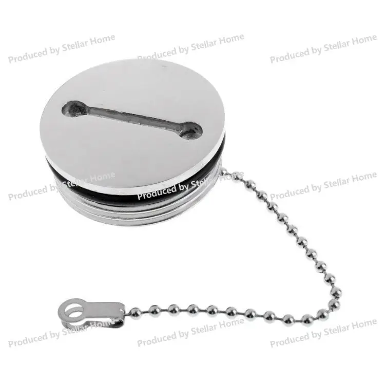 38/50MM Stainless Steel with Chain Fuel Tank Cover/refueling Port Accessories Marine Hardware Accessories