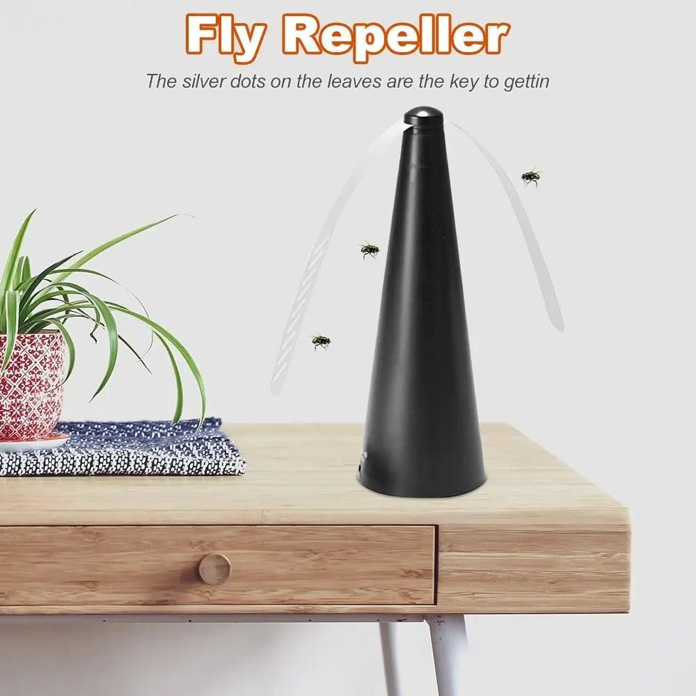 Silent Fly Repeller Automatic Electronic Pest Control Fan Blade Mosquito Repellent Fly Bugs Repellent Food Protector