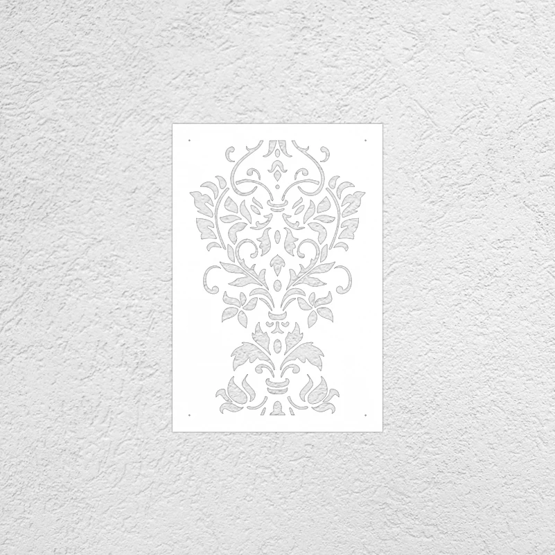 35cm - 65cm Wall Stencil For Painting Plaster Template To Paint Decorative Decors Decor Putty Damask Vintage Retro Luxury S394