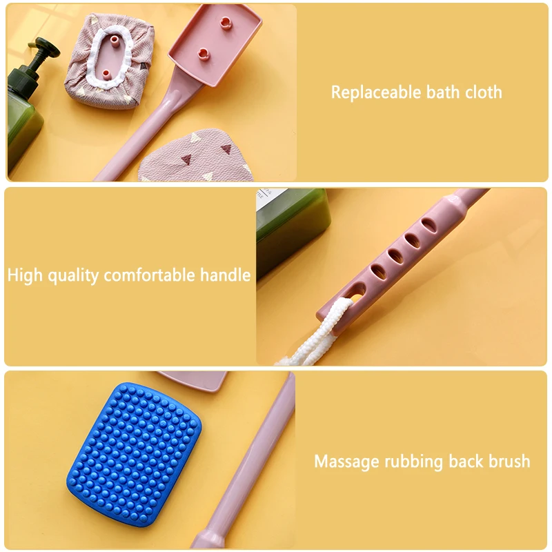 Herbruikbare Douche Borstel Multifunctionele Rug Douche Borstel Voor Vrouwen Mannen