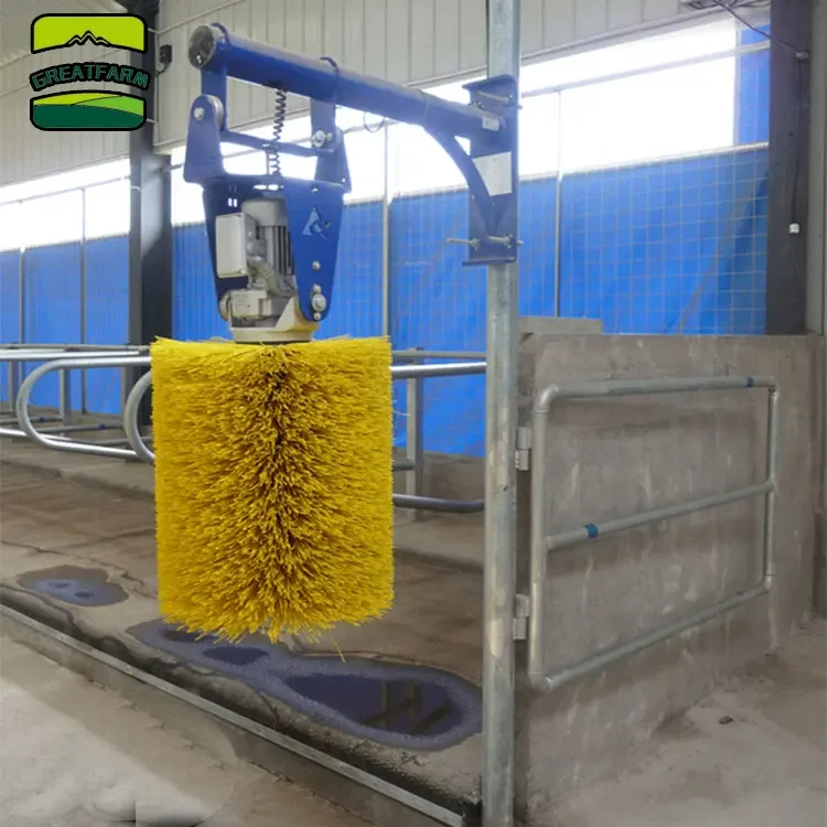 New Swinging Cow Brush Automatic Electric Cattle Equipment PP and Nylon Material 220V Motor for Farms