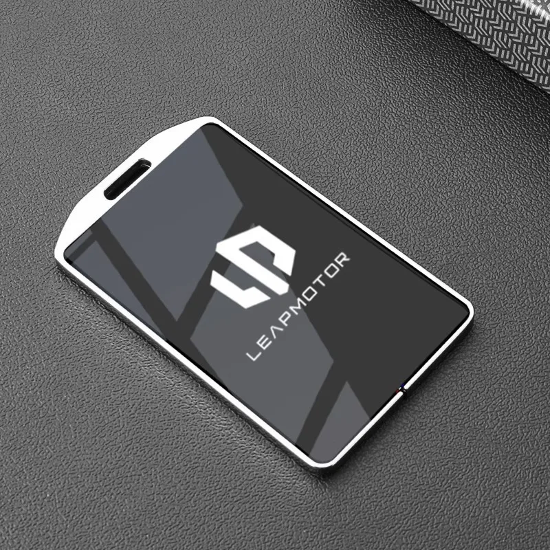 Auto-Schlüsselhülle aus Zinklegierung und TPU mit NFC-Kartenfach und Kette für Leapmotor C16 C11 C10 C01 B10 T03 S01 – Autozubehör und Styling