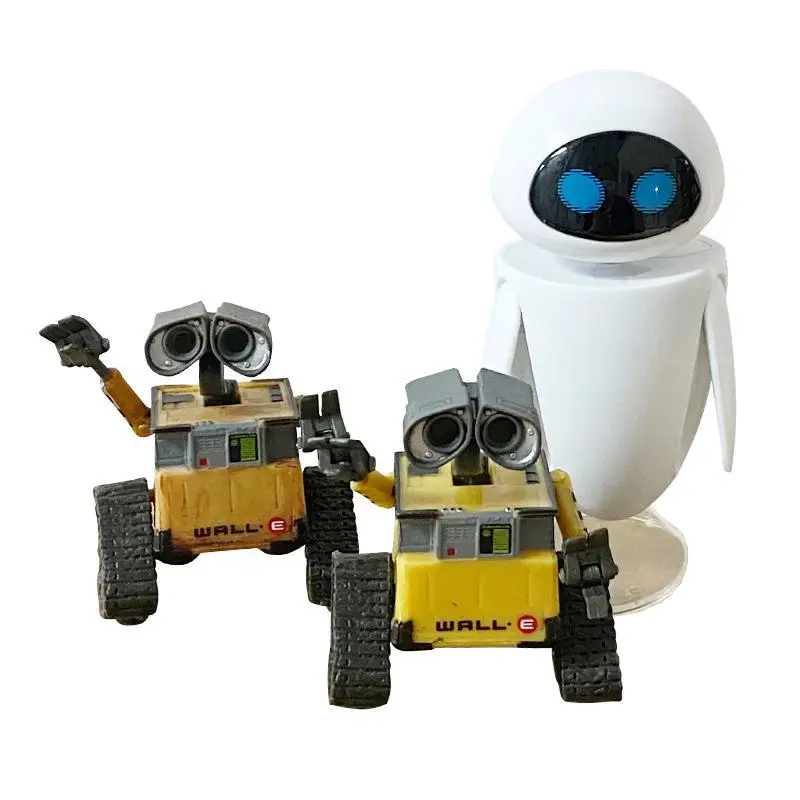 Boxed Wall E Robot Mobilization Toy Wali Eva Handmade Decoration Movie Character Jewelry Arm Swinging