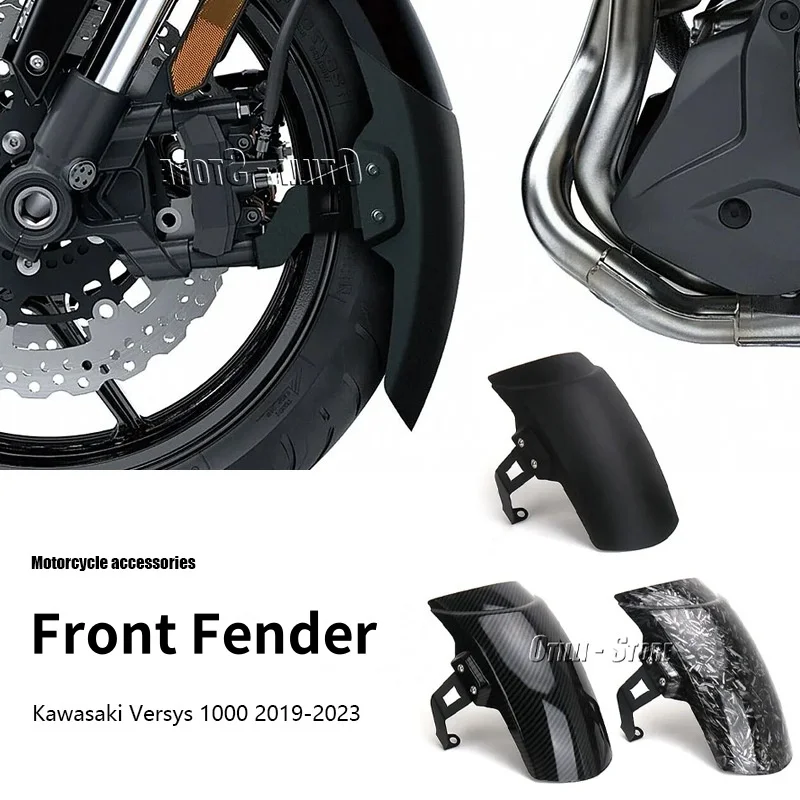 

New Motorcycle ABS Front Fender Extender 245mm Mudguard Extension Kit For Kawasaki VERSYS1000 Versys1000 Versys 1000 2019-2023