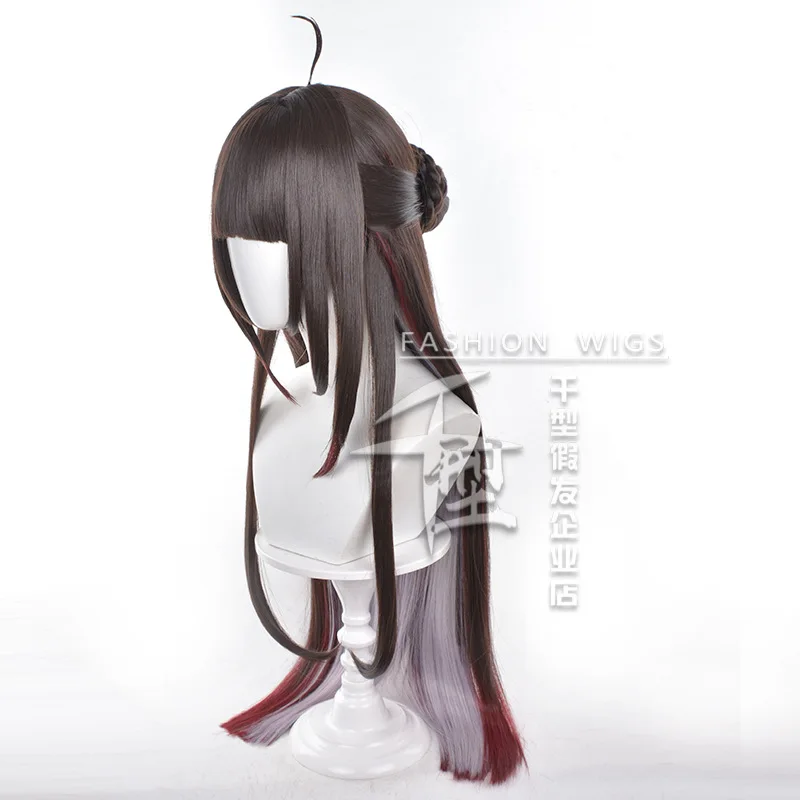 Game Honkai: Star Rail Lingsha Wig Cosplay Wig DokiDoki Women Cute 90cm Long Hair Ling Sha Cosplay Heat Resistant Free Wig Cap