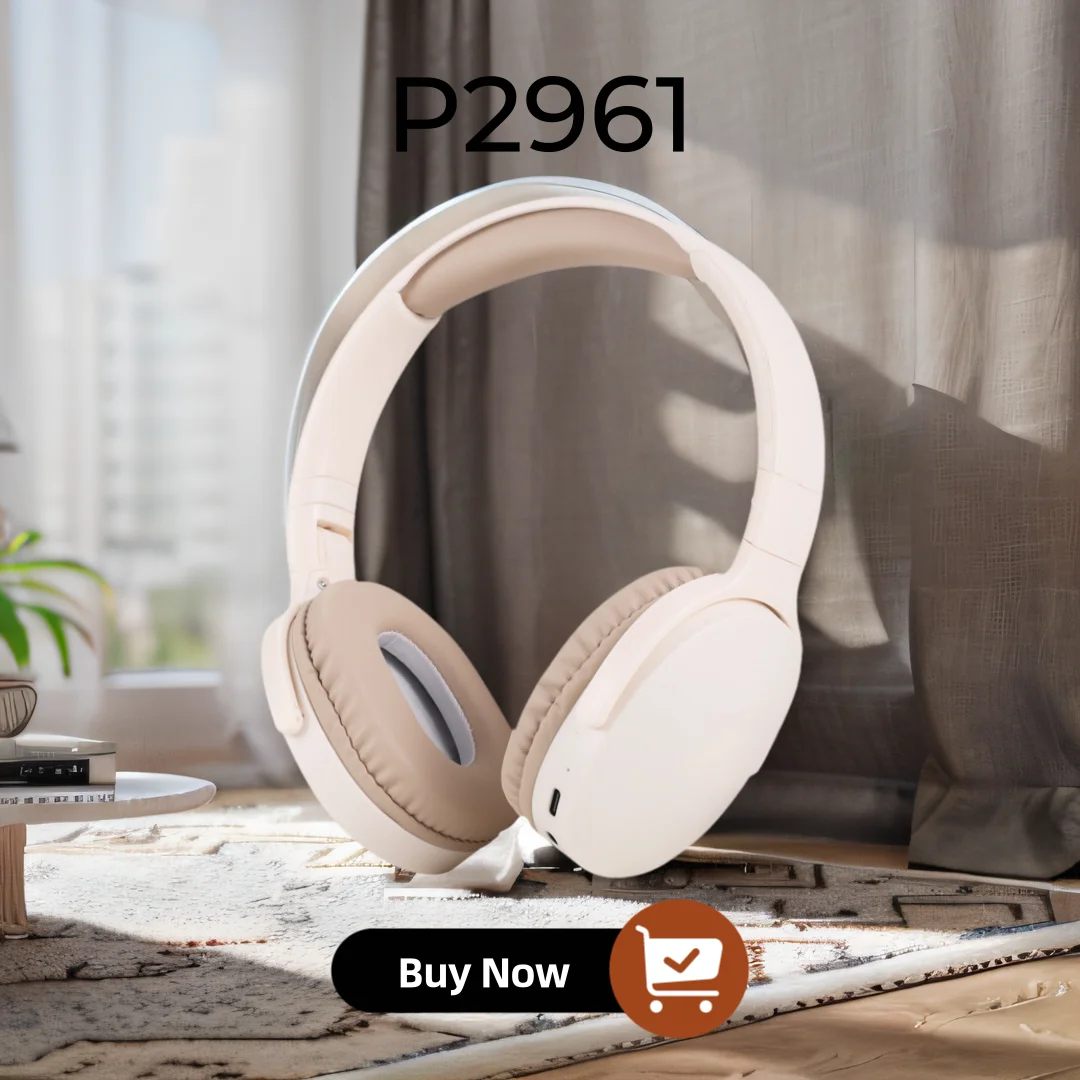 NEW P2961 Over-ear Wireless Bluetooth Headphones With Cable HiFi Stereo Wired Headset For All Smartphone Gaming Music Earphones