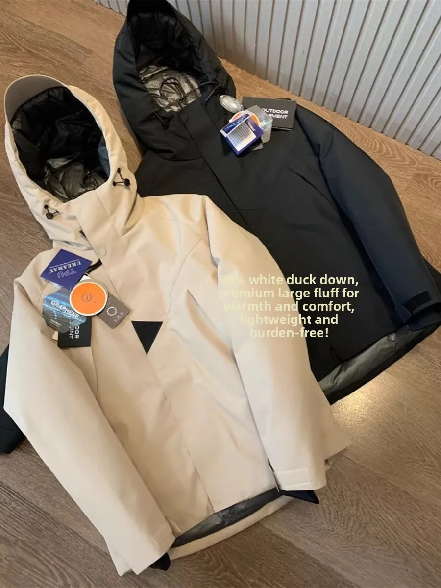 Hochwertige Aphene Heat Storage Down Jaet Herren Damen Outdoor T-Shirt-Proof Sl Glued 3D Cutting Hat inklusive