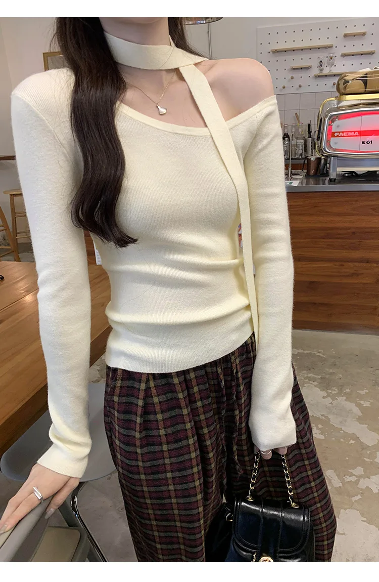 Off Shoulder T-Shirt Elegant Women'S Clothing Womens Chinoiserie Style Asian Oriental Fashion Cool Trendy Chic Casual Simple Ins